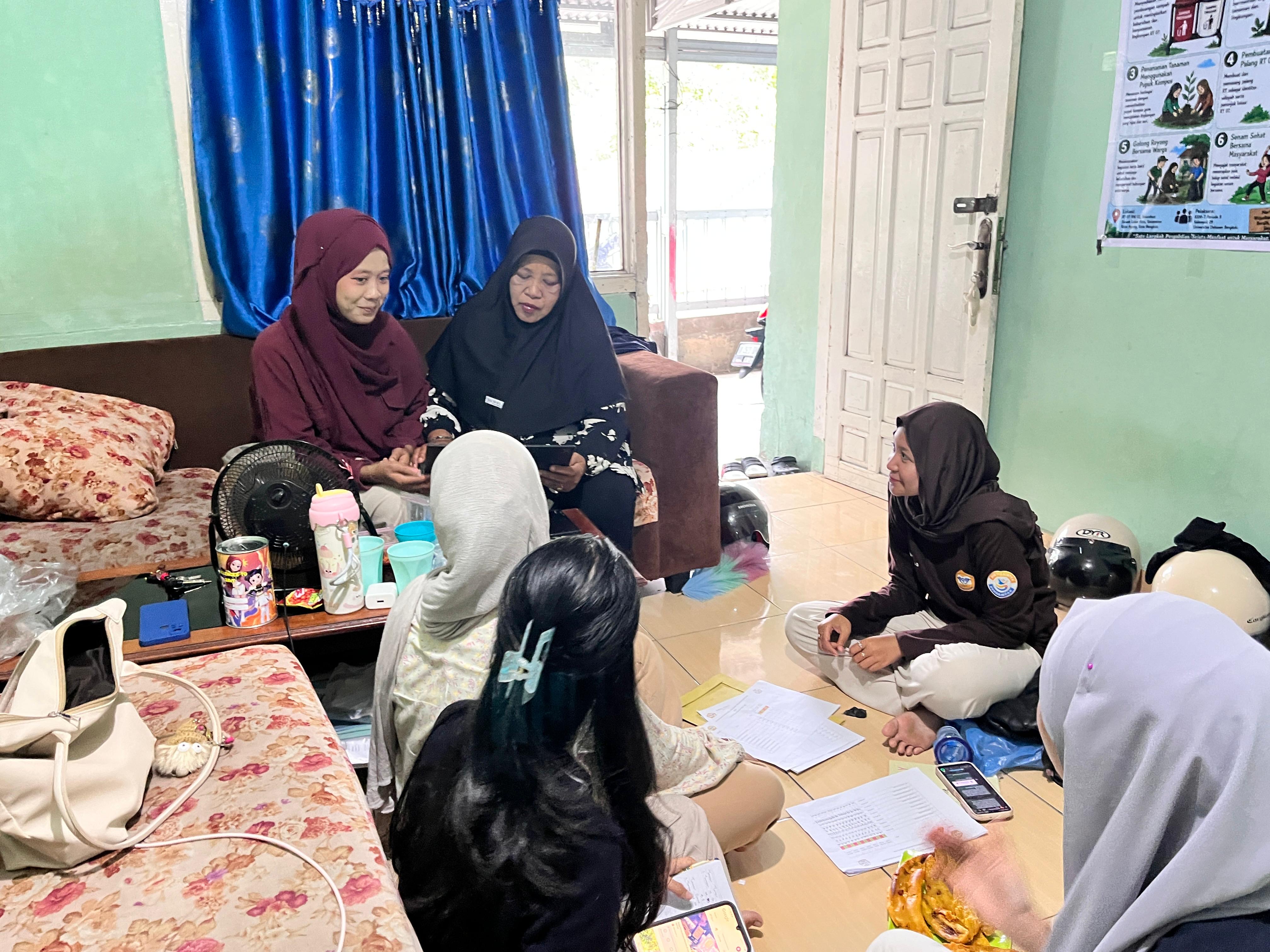 Monitoring dan evaluasi program kerja kkn kelompok 9 oleh DPL
