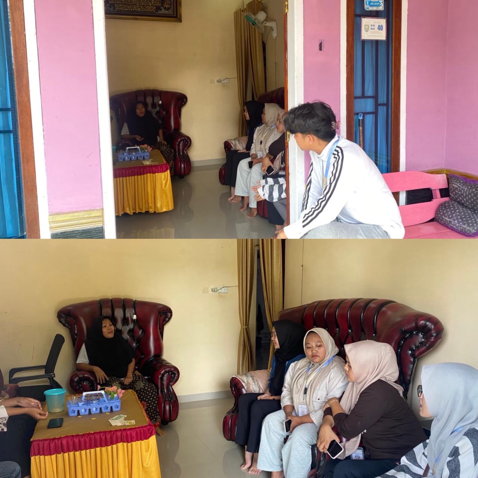 kunjungan dan diskusi program kerja KKN kelompok 19 bersama ketua RT 32