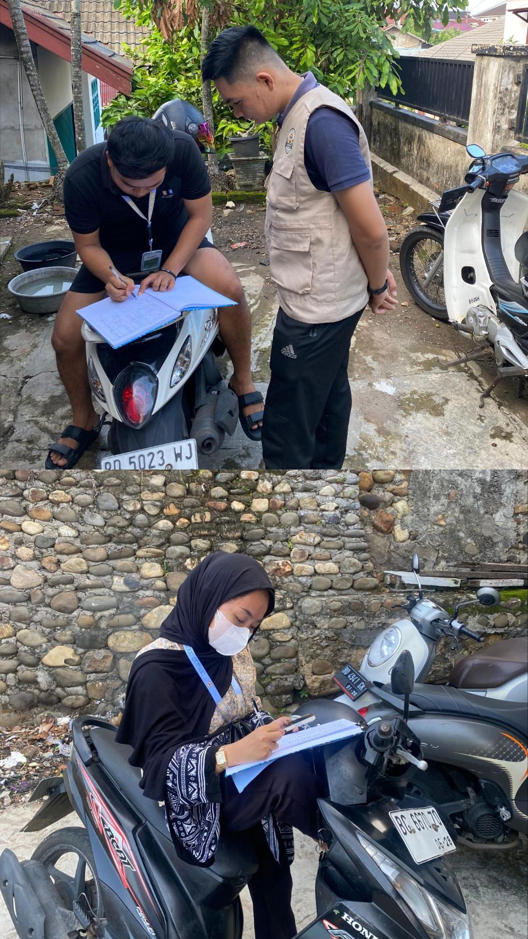kedatangan tamu dari kelompok 12 dan 13