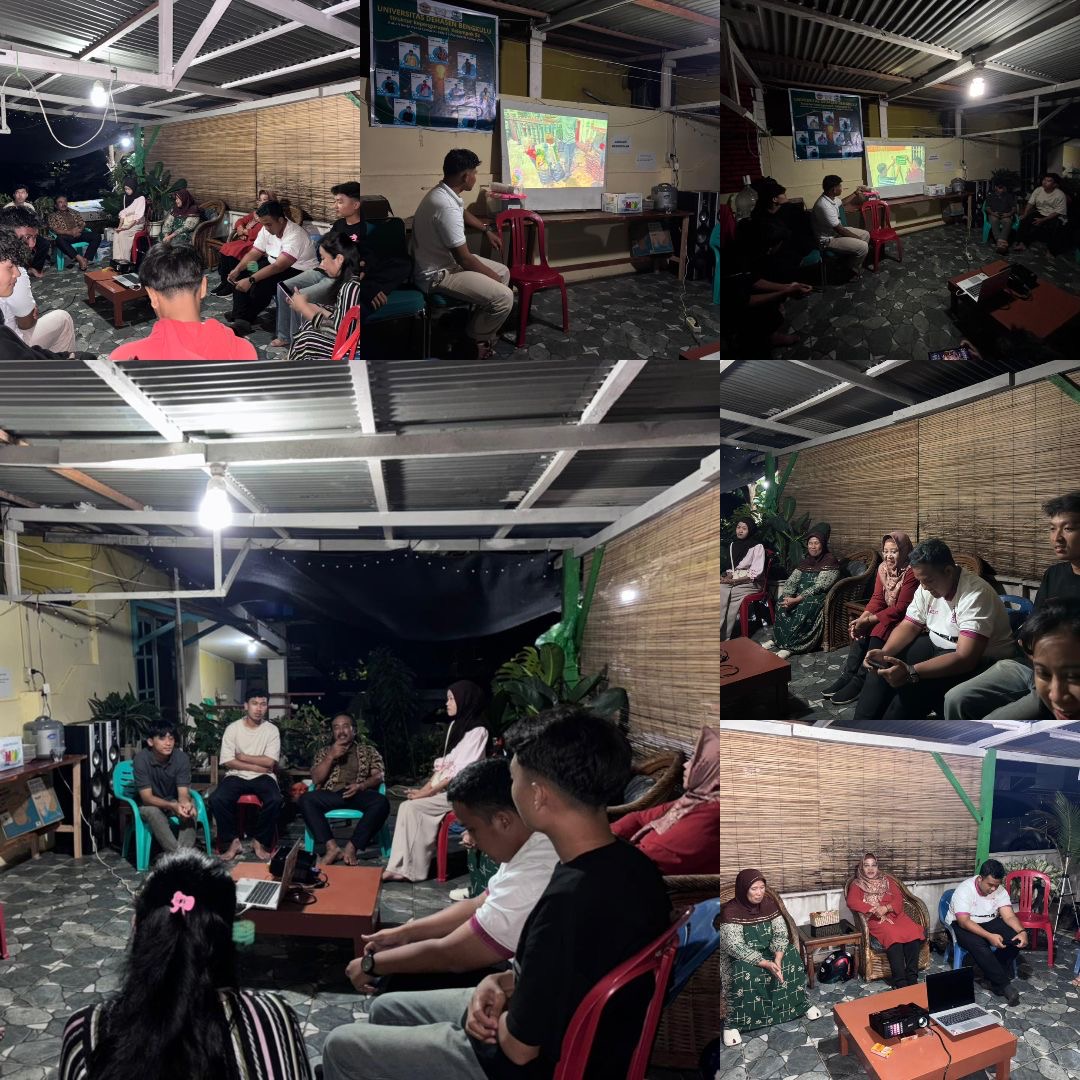 Malam penutupan KKN kelompok 52 bersama Ibuk DPL dan Pak RT