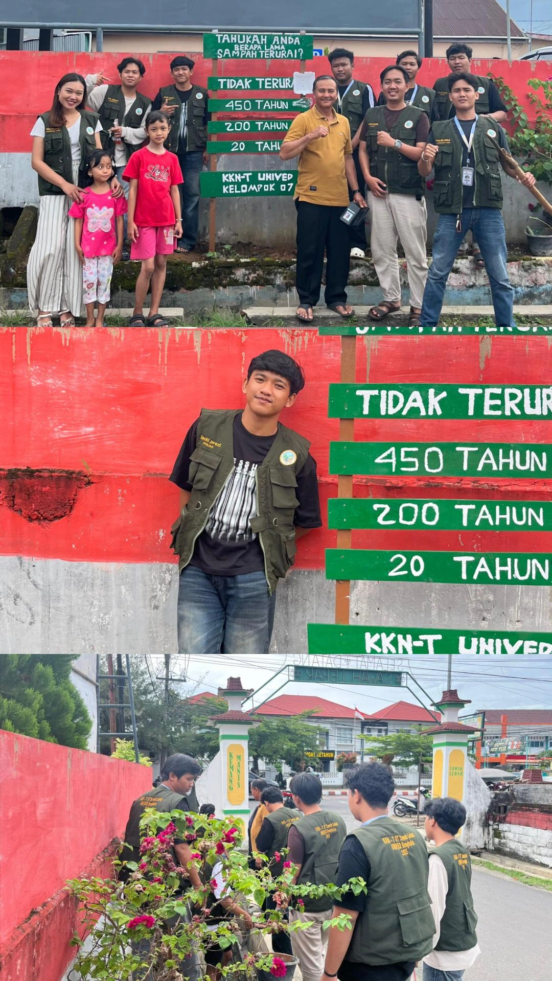 Pemasangan papan edukasi sampah