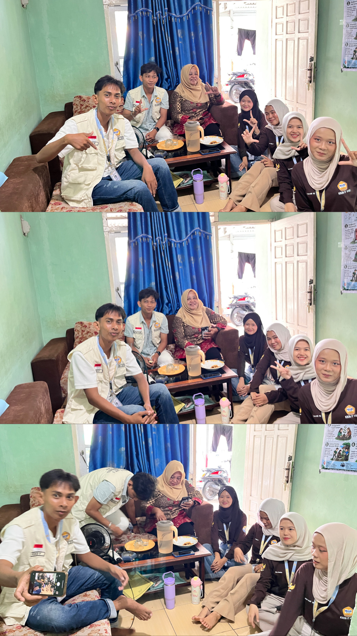 Silaturahmi dan Kunjungan KKN Kelompok 7 ke Posko KKN Kelompok 9