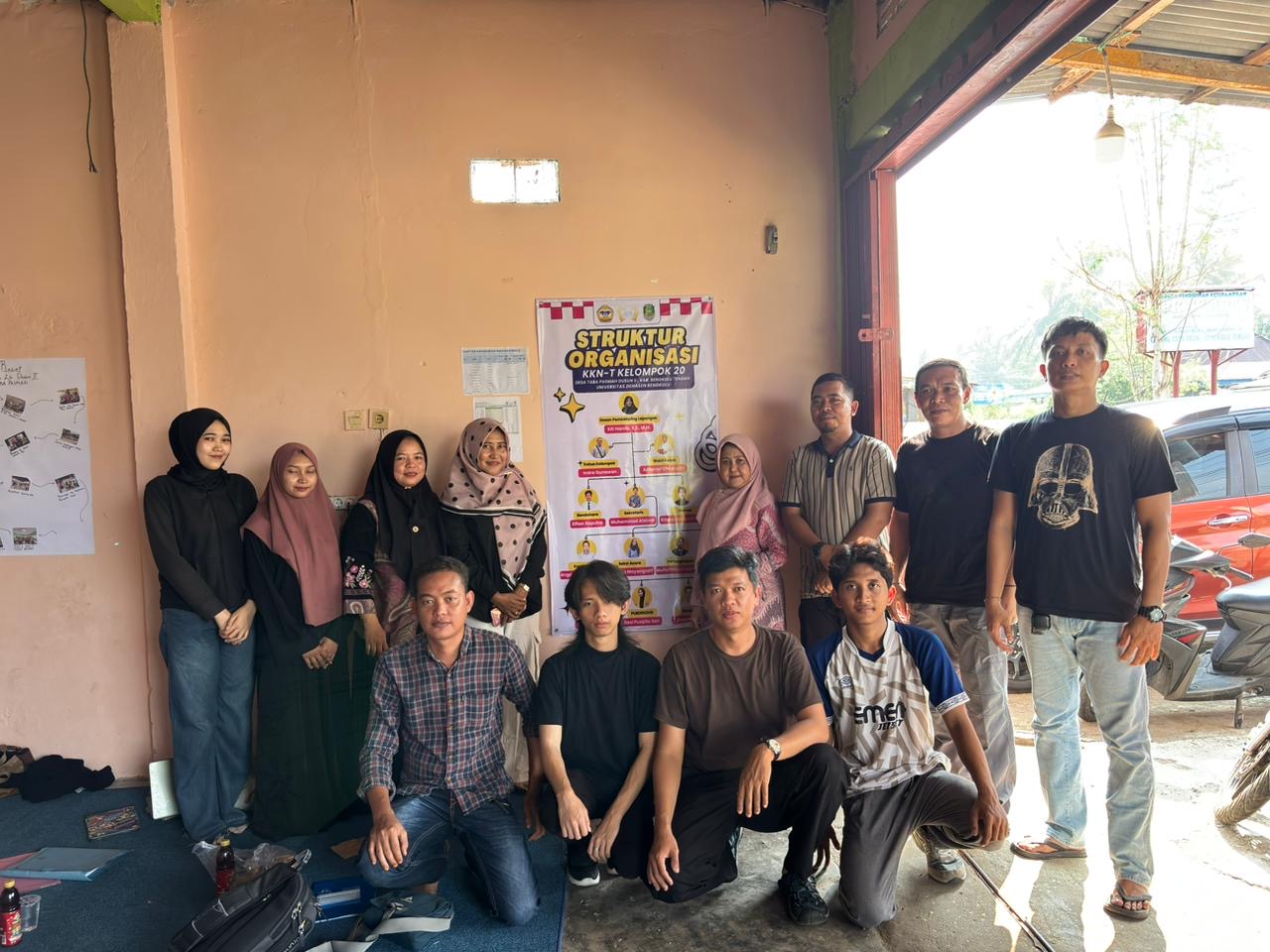 Kunjungan monev LPPM dan team ke posko kelompok 20