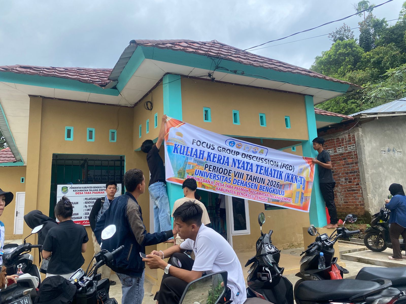 Survei Lokasi kegiatan Focus Group Discussion (FGD) kegiatan KKN Dusun I dan II Desa Taba Pasmah 