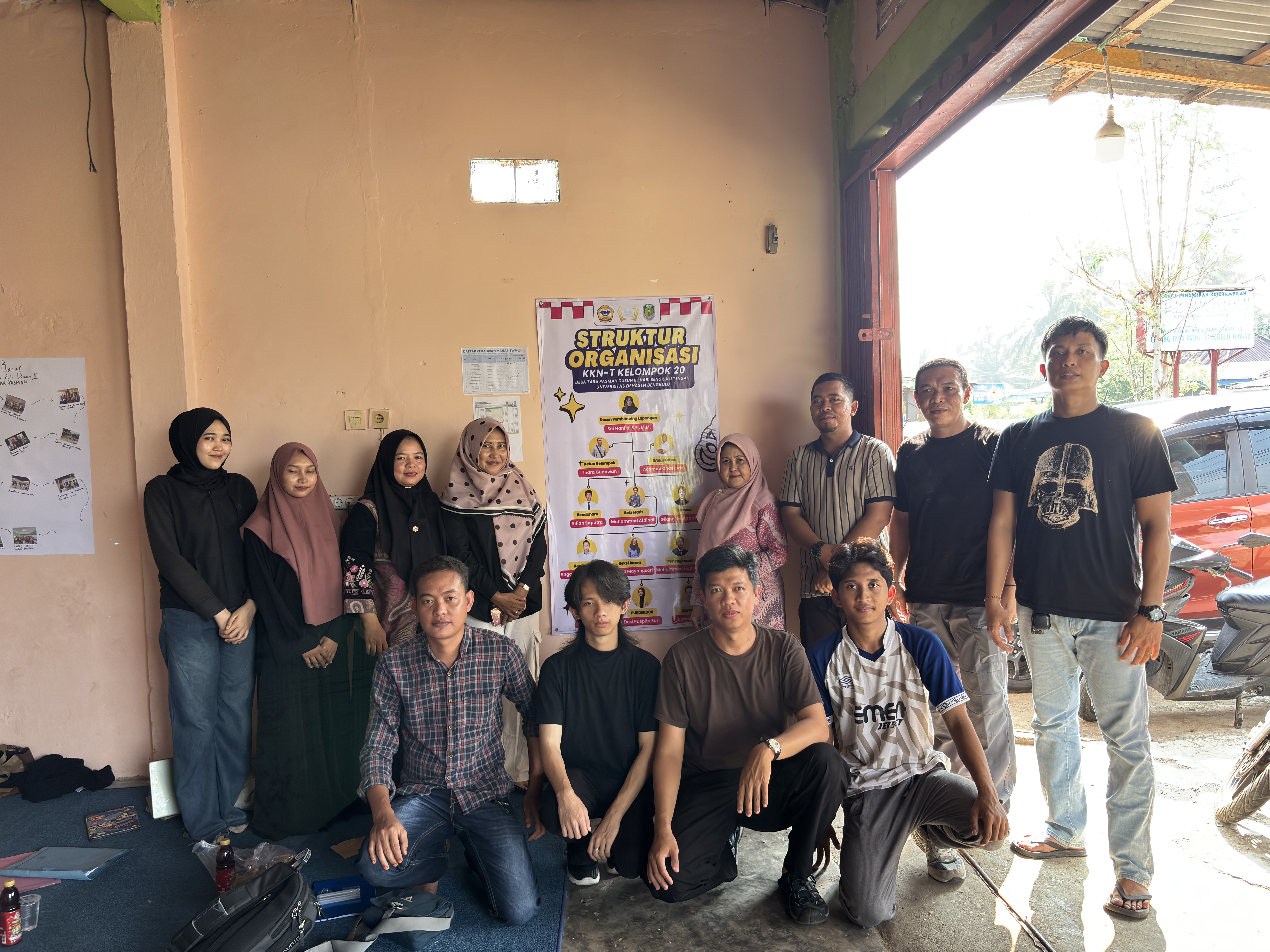 kunjungan tim LPPM ke posko kelompok 20