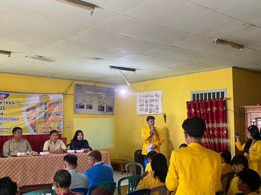 Kata sambutan ketua panitia FGD 1 kelurahan pematang gubernur