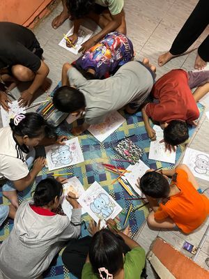 Lomba mewarnai anak”rt12 penurunan