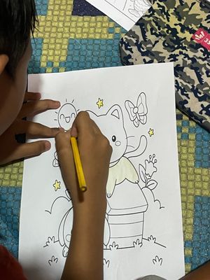 mewarnai anak”rt 12 penurunan 