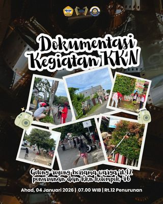 Foto dokumentasi di Media sosial Instagram gotong royong