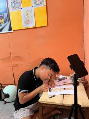 Membuat tulisan untuk di plang