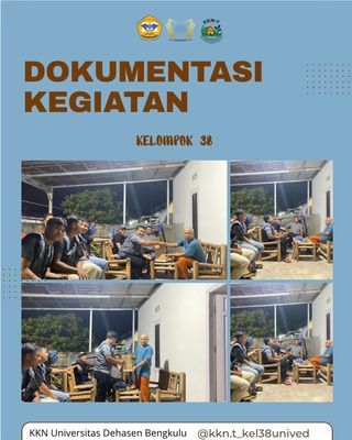 Pengantaran Goodie Bag ke Rumah Bapak Lurah Betungan sekaligus berpamitan  KKN di kelurahan Betungan telah selesai 