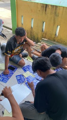 Pembuatan plang rumah