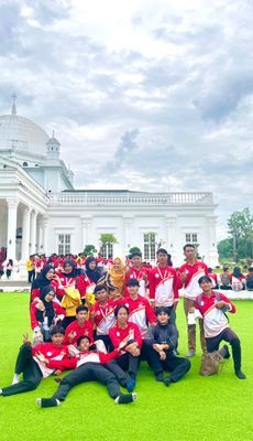 Acara penutupan KKN T Vl di gedung merah putih 