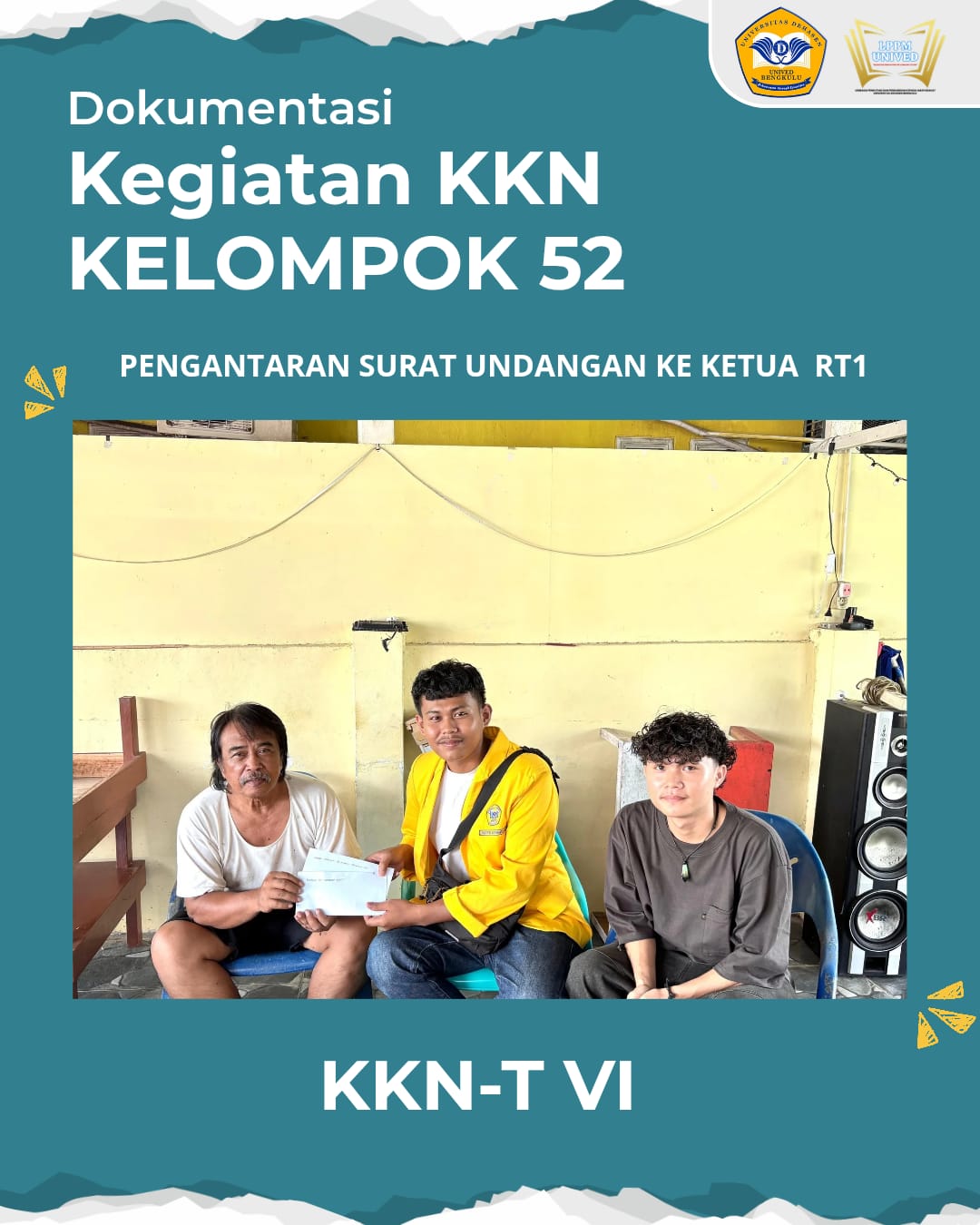 Pengantaran Surat Undangan ke Ketua RT